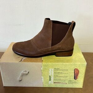 NAOT Ruzgar leather boot , antique brown . New and in original box.